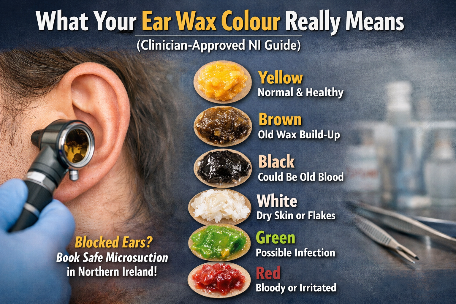 Ear wax colour